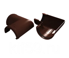 Угол желоба универсальный 90 гр.ПВХ кофе