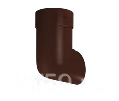 Слив трубы ПВХ D90 кофе