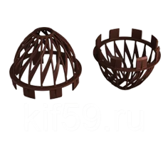Решетка воронки защитная ПВХ D90 кофе