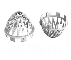 Решетка воронки защитная ПВХ D90 белая