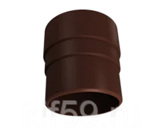 Муфта трубы соединительная ПВХ D90 кофе