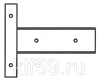 Кронштейн торцевой окрашеный